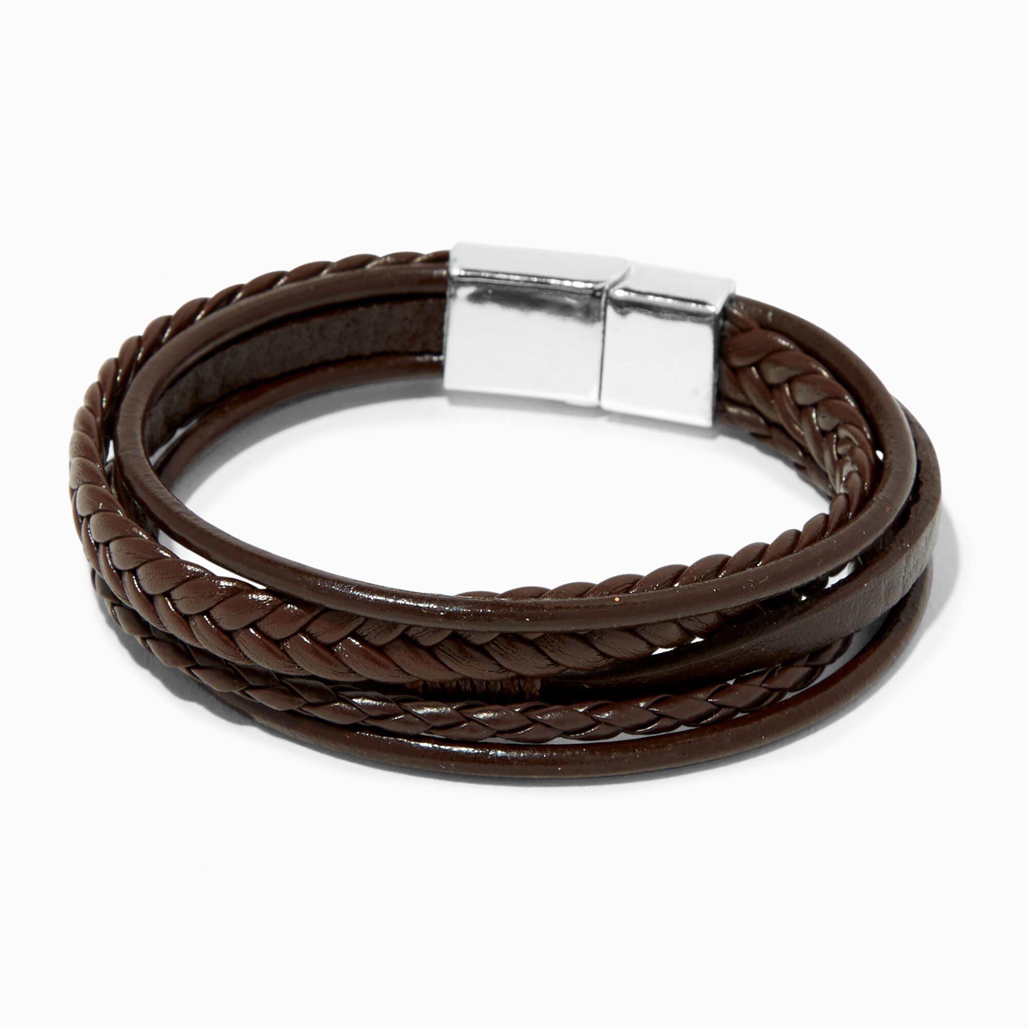 Leather wrap bracelet with charms - buy online at Crowded Silver